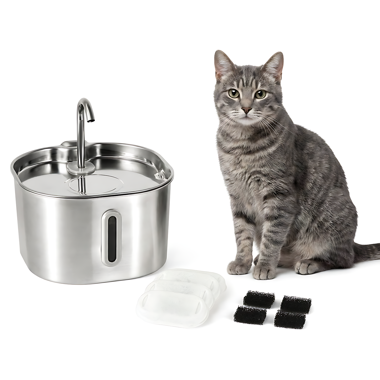 The KittySpout™ - 2.2L Fountain Health and Happiness Kit